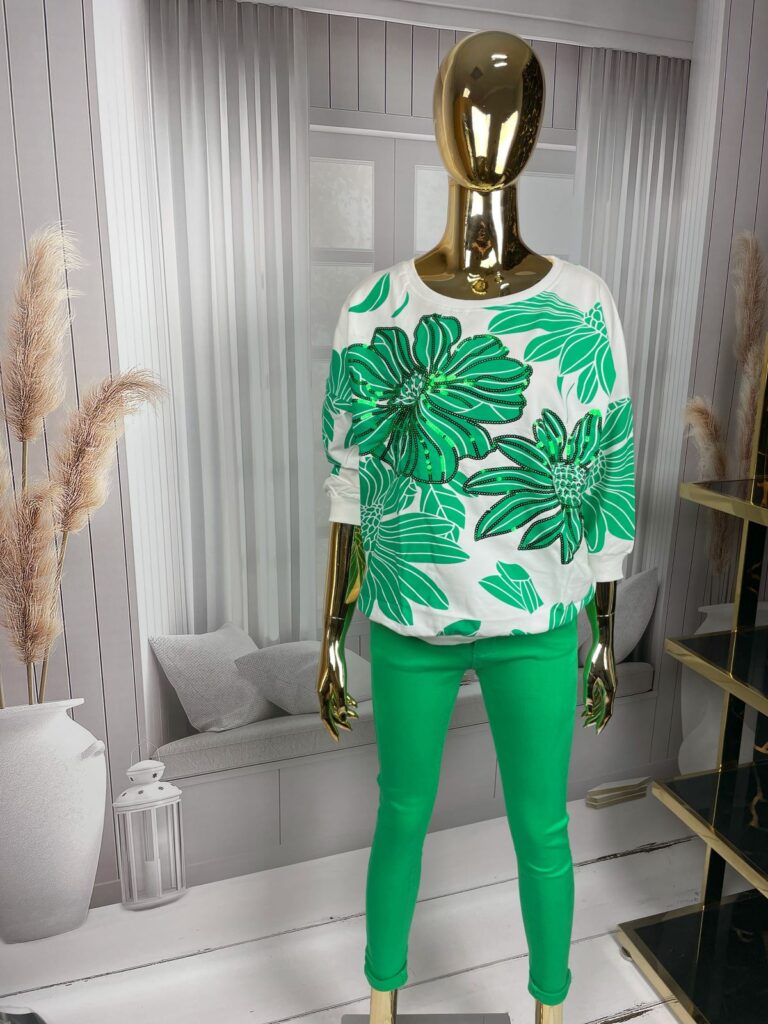 Spodnie M_SARA Zieleń Spodnie M_SARA Zieleń