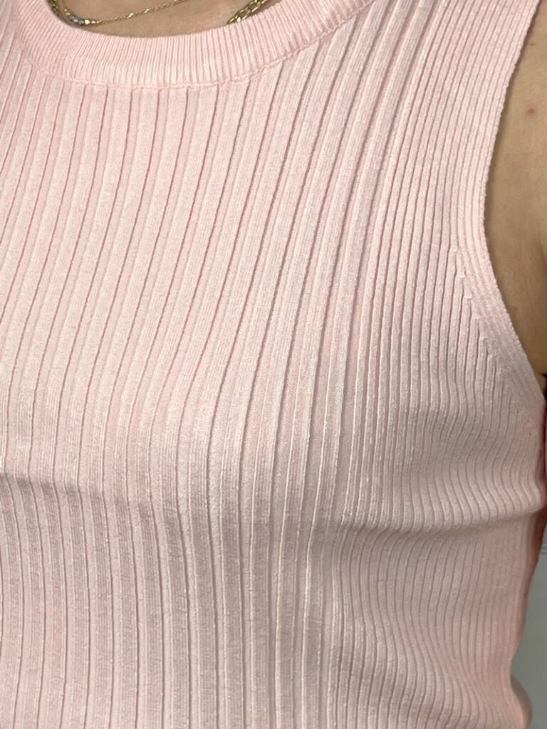 Sweterek z Kaszmirem Pudrowy Róż