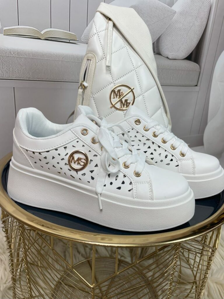 Sneakersy Ażurowe Białe