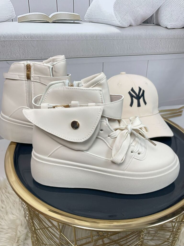 Sneakersy z Kieszonką Beż