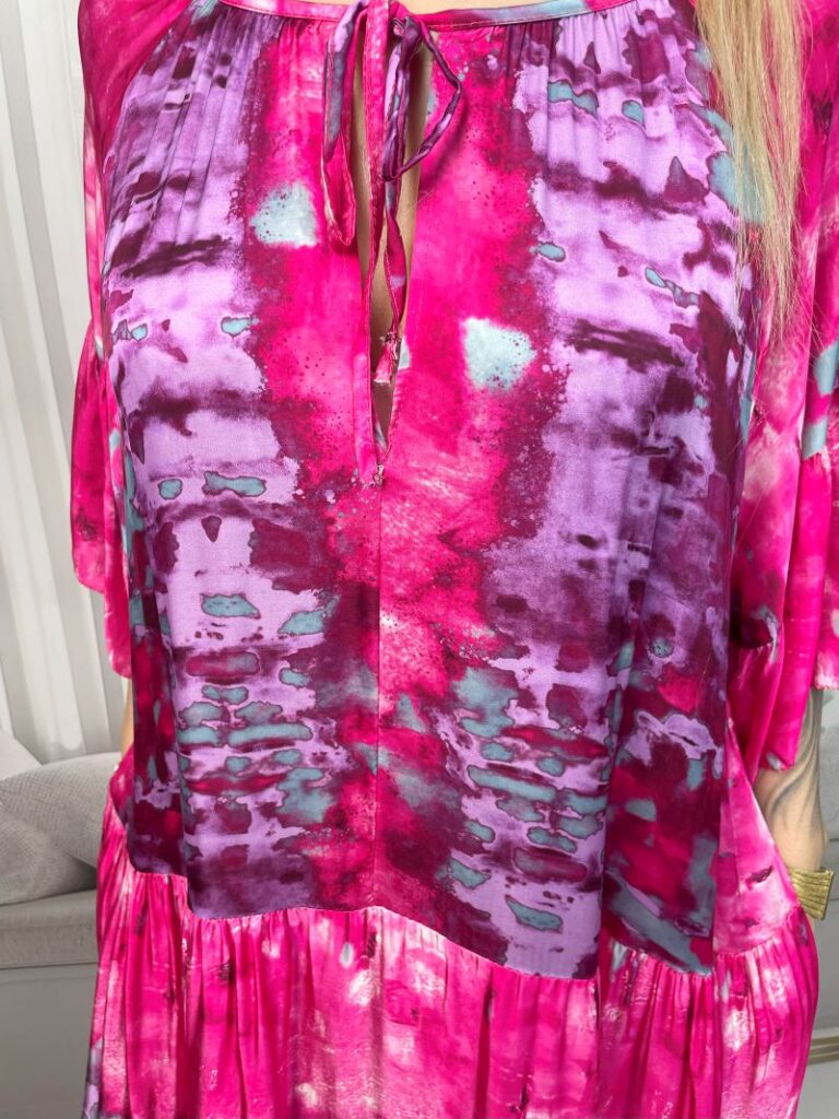 Sukienka z Wiskozy Jedwabnej Fuksa Sukienka z Wiskozy Jedwabnej Fuksa