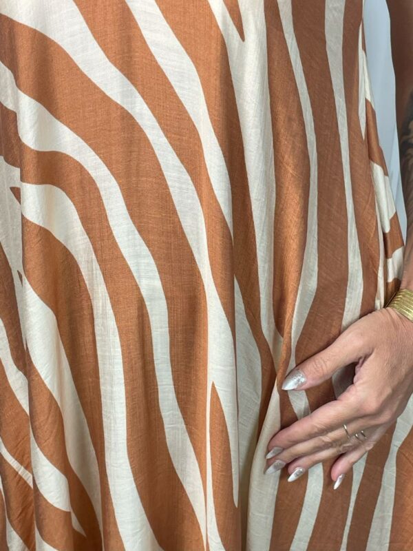 Sukienka Zebra MAXI Beż