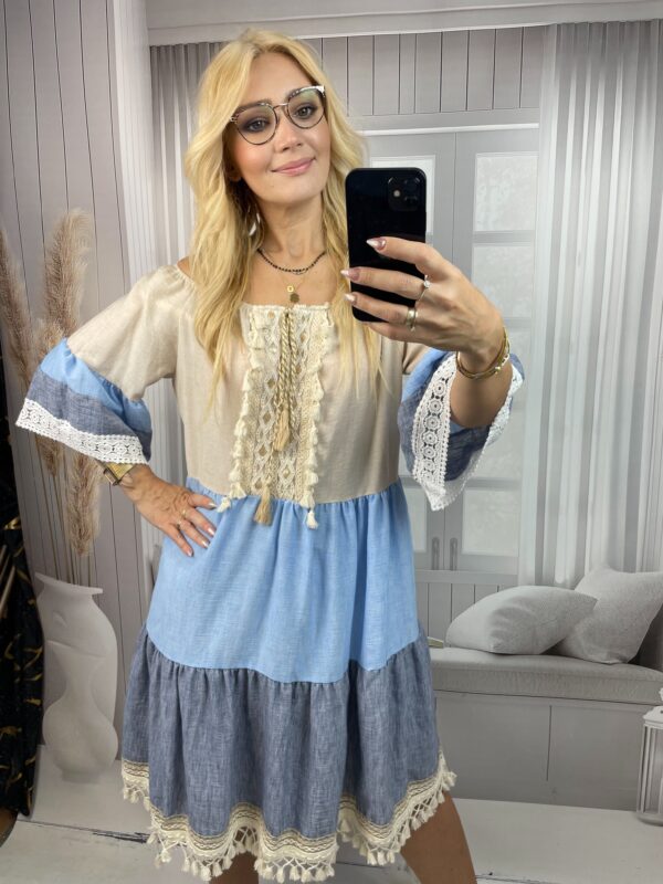 Sukienka Boho Beż