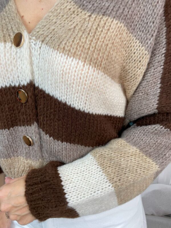 Sweter w Pasy Czekolada