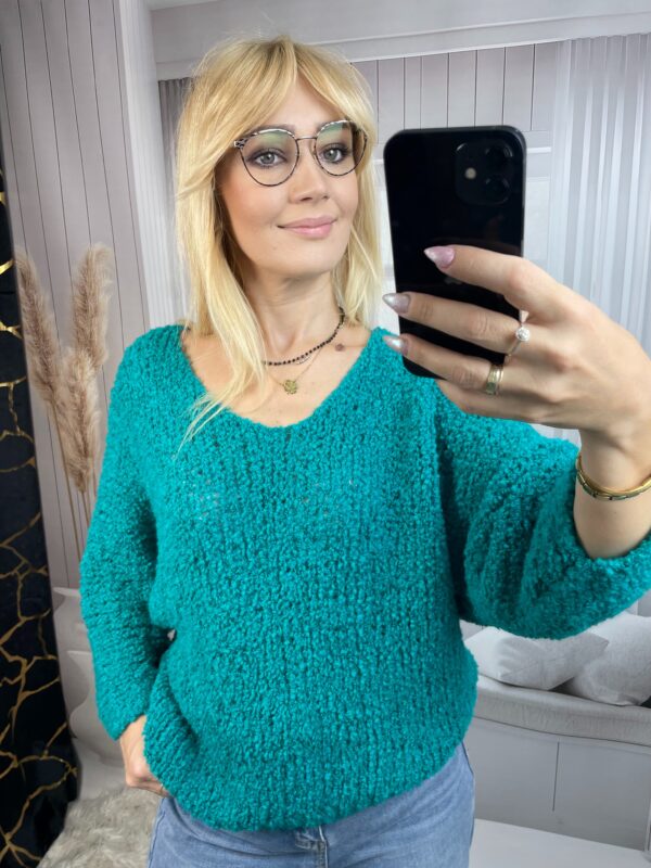 Sweter Mira -Turkus