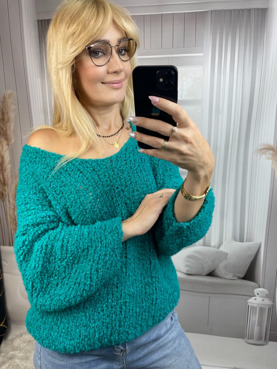 Sweter Mira -Turkus - obrazek 3