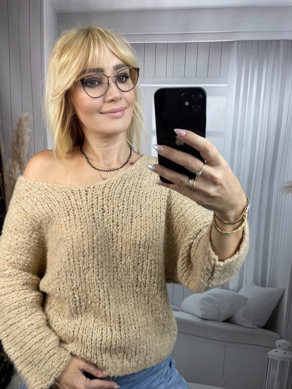 Sweter Mira -Karmel