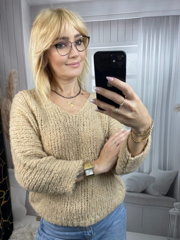 Sweter Mira -Karmel