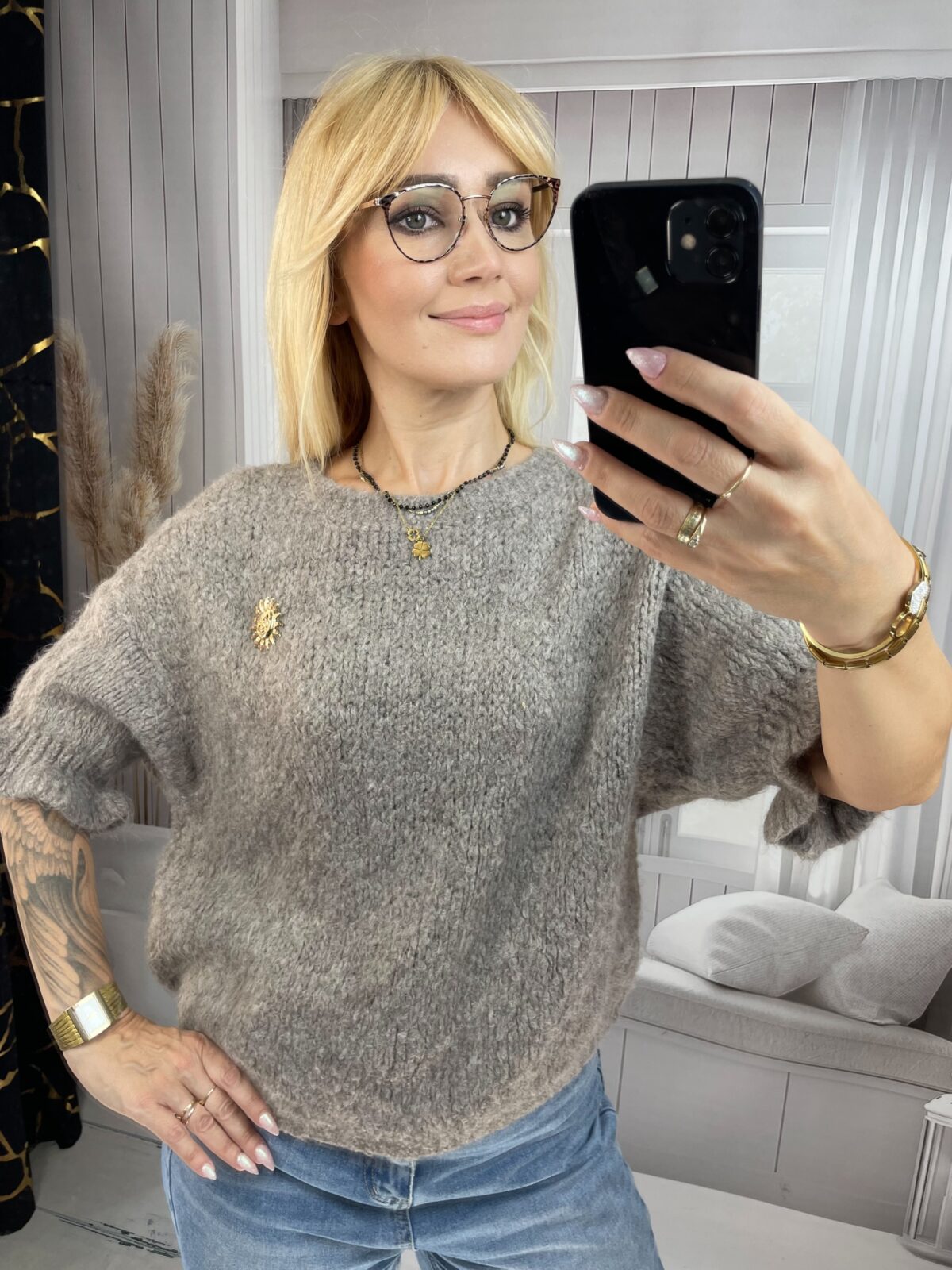 Sweter z Falbanką Fango