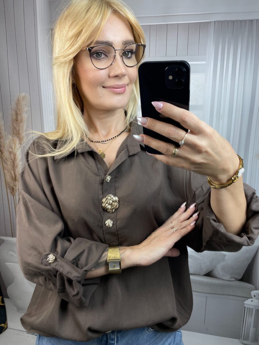 Koszula Lima- Czekolada - obrazek 2
