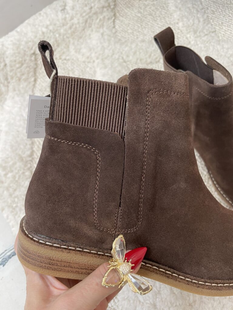 Botki Sztyblety Ze Skóry Naturalnej Czekolada