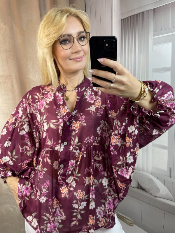 Bluzka Mgiełka Bordo