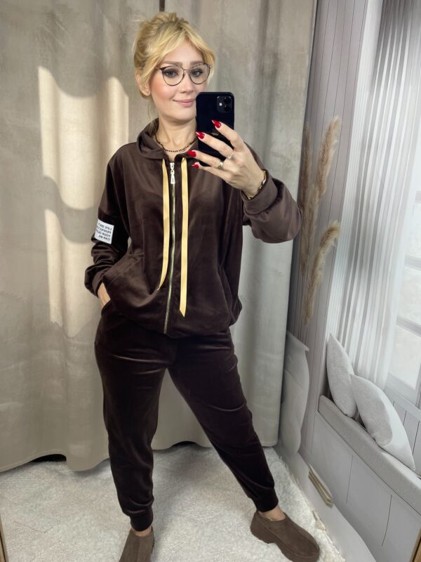 Dres Welurowy Czekolada