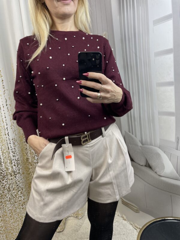 Spodenki Krótkie a'la Spódnica Jasny Beż