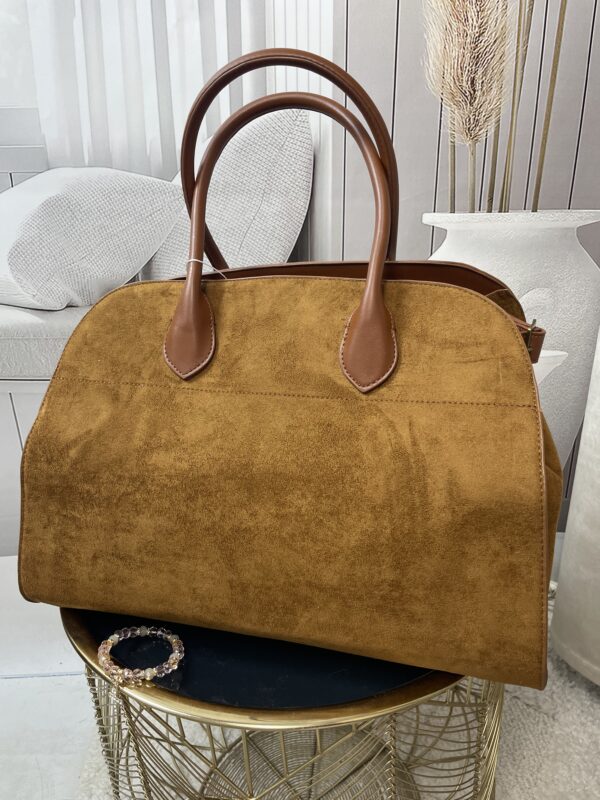 Torebka XL Eko Zamsz Ruda