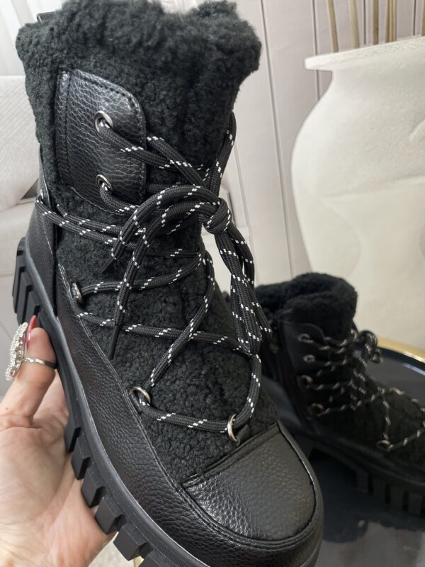 Botki a'LA Śniegowce Czarne