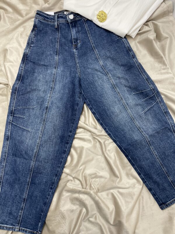 Spodnie Balloon z Pionowymi Przeszyciami