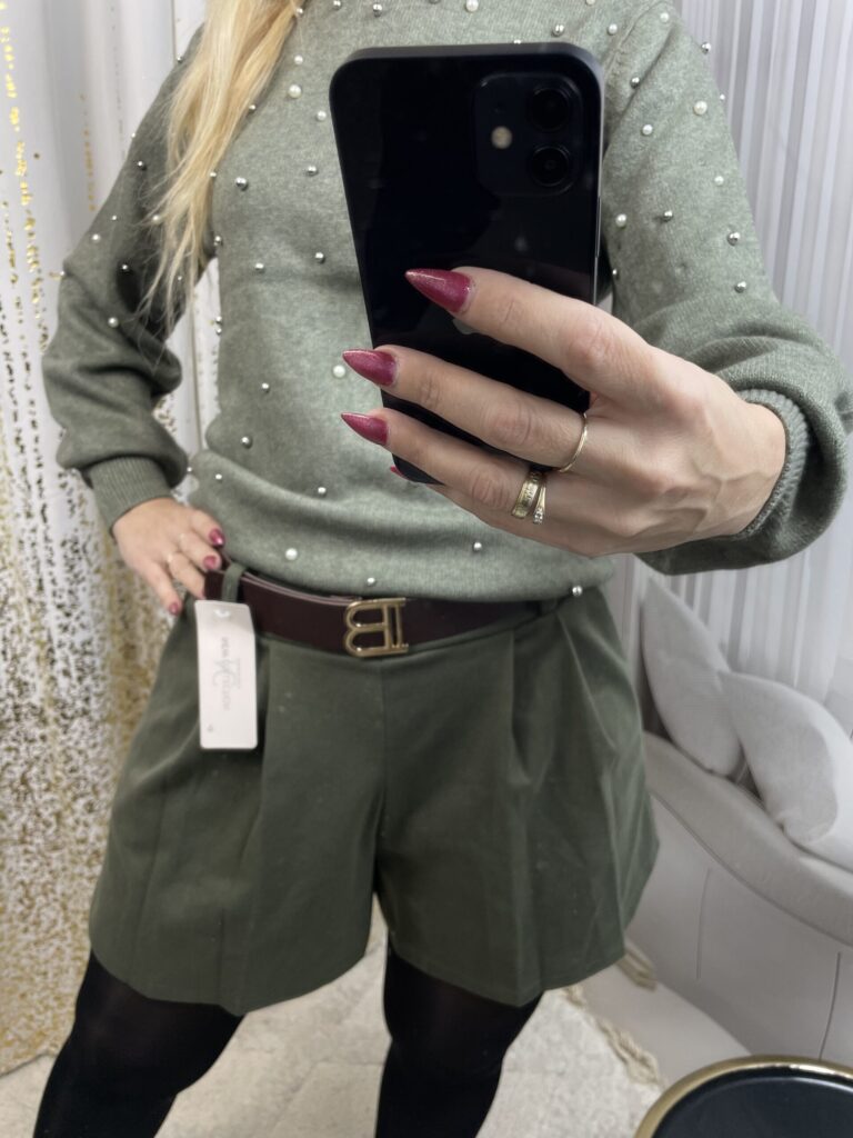 Spodenki Krótkie a'la Spódnica Oliwka