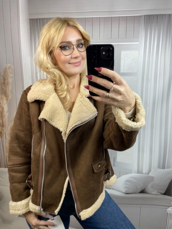 Kożuszek Typu Ramoneska Czekolada