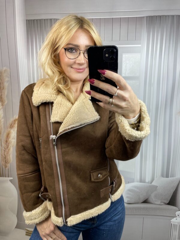 Kożuszek Typu Ramoneska Czekolada