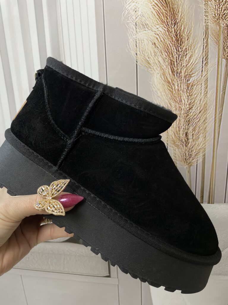 Śniegowce Skóra Zamszowa UGG Czarne