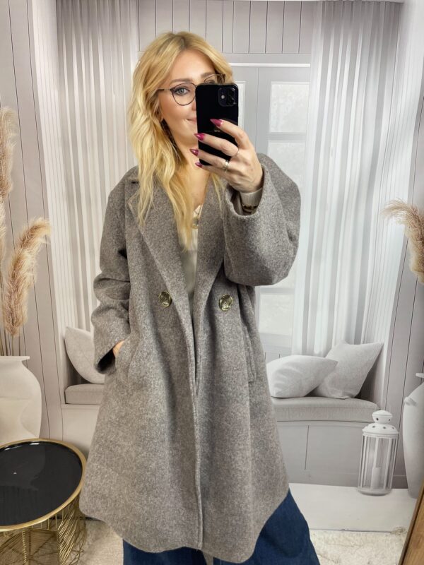 Płaszcz Maxi Oversize Beż