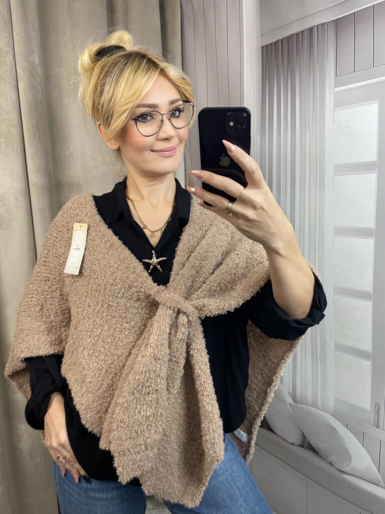 Kardigan Ciemny Beż