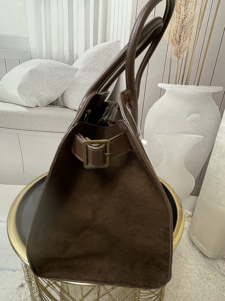 Torebka XL Eko Zamsz Czekolada Torebka XL Eko Zamsz Czekolada