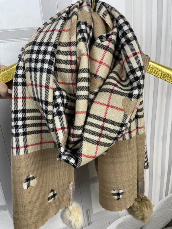 Szal Zimowy z Wełny i Kaszmiru - Dwustronny