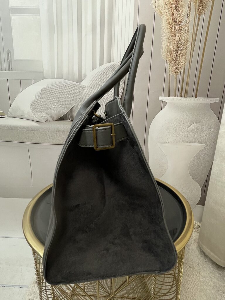 Torebka XL Eko Zamsz Szara Torebka XL Eko Zamsz Szara