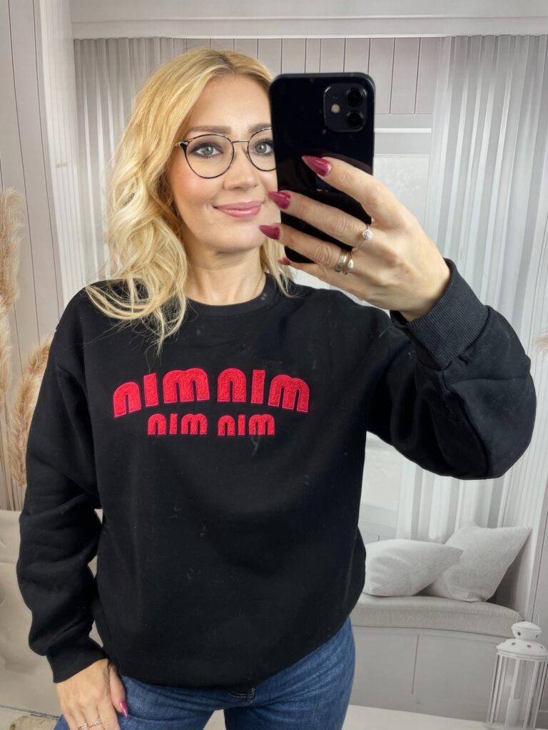 Bluza Sportowa Ocieplana MIN MIN Czarna