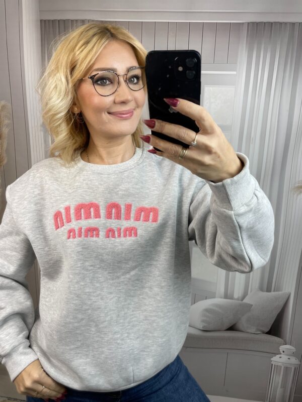 Bluza Sportowa Ocieplana MIN MIN Szara