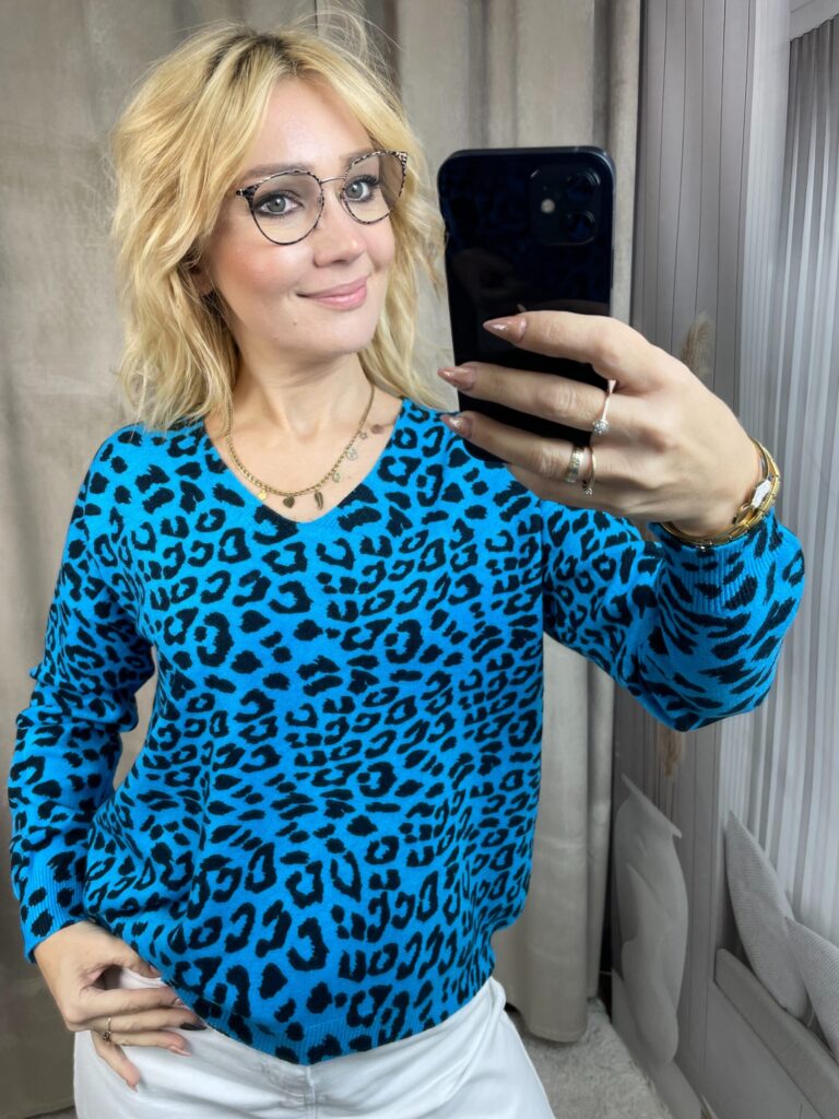 Sweter Panterka Niebieski L/XL Sweter Panterka Niebieski L/XL