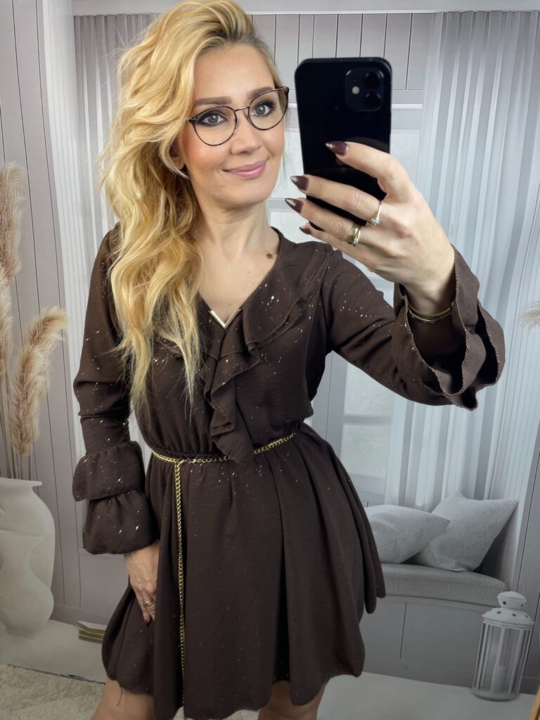 Sukienka Mini BIBIONE Czekolada