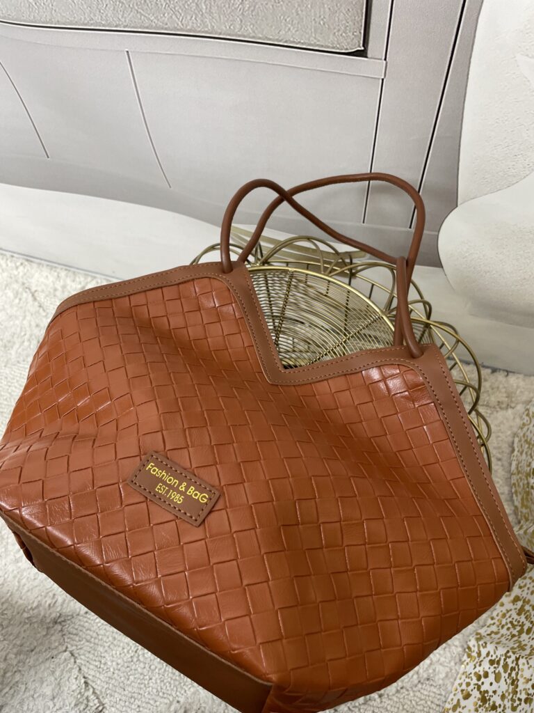 Mała Torebka Pleciona Ruda