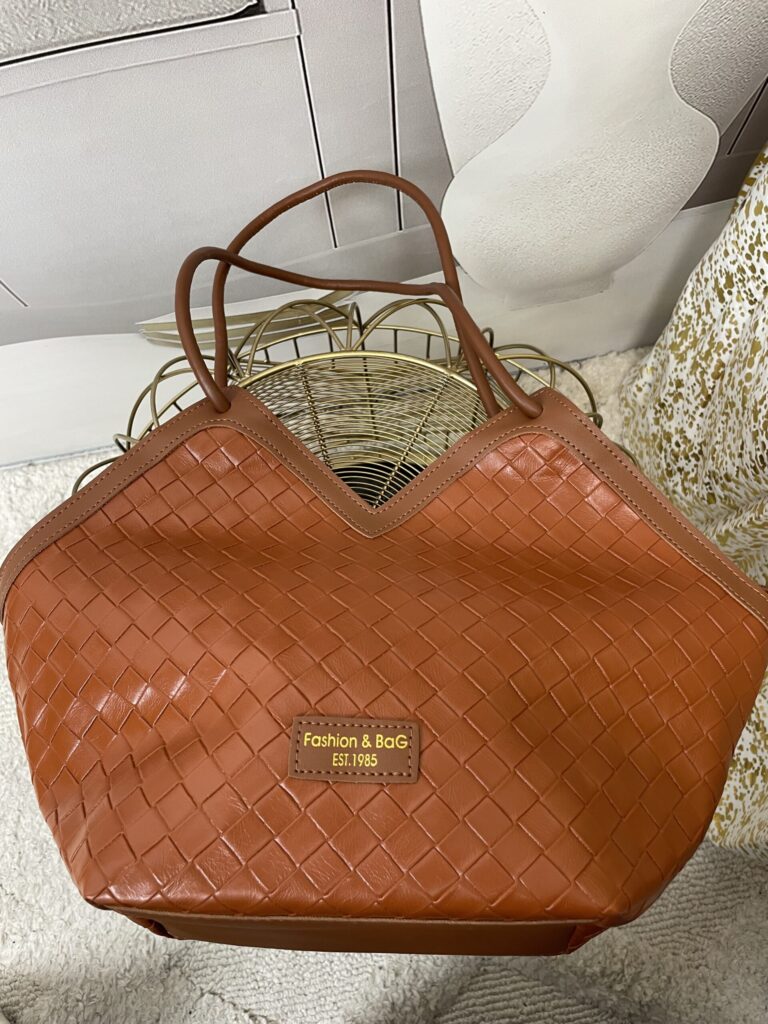 Mała Torebka Pleciona Ruda