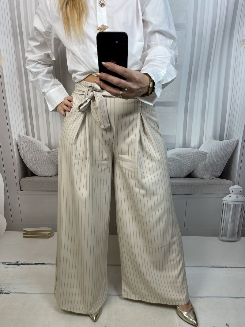 Klasyczne Szwedy w Paski - Kremowe Klasyczne Szwedy w Paski - Kremowe