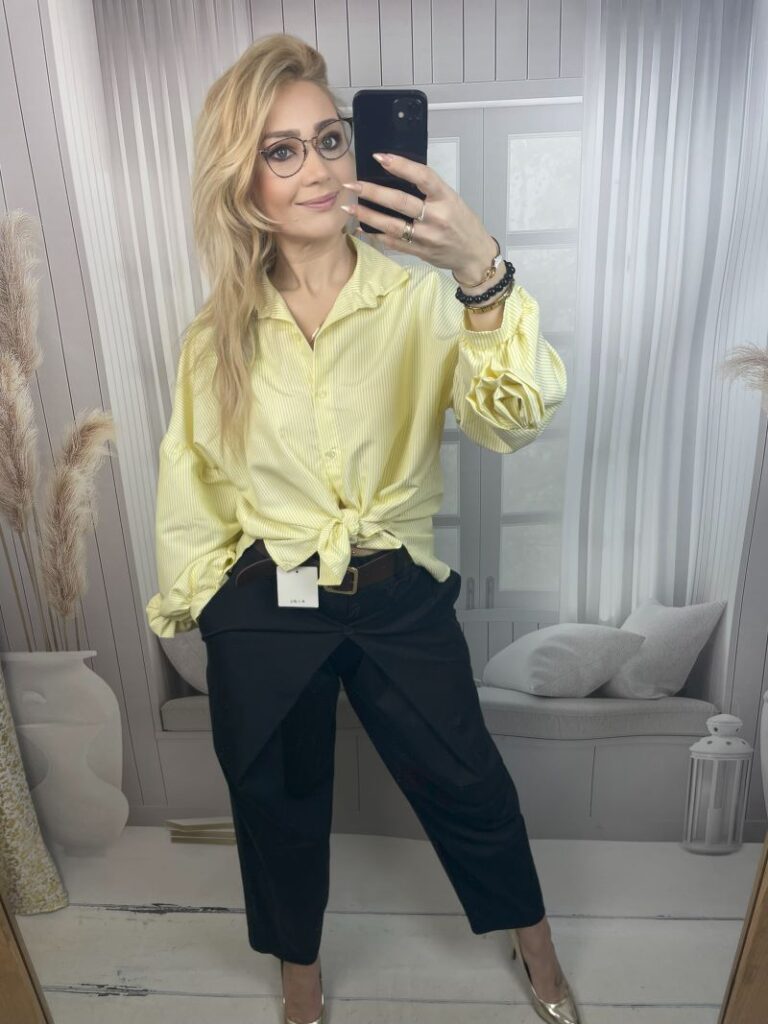 Spodnie Baloony z Zapięciem - Czarne