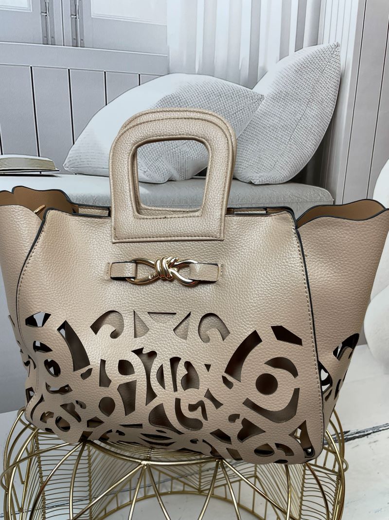 Torebka Ażurowa Beż z Środkiem Beżowym Torebka Ażurowa Beż z Środkiem Beżowym