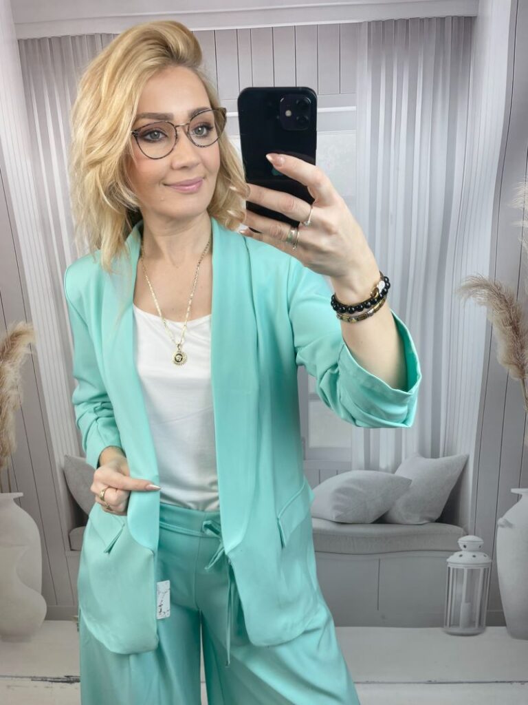 Marynarka Oversize - Mięta