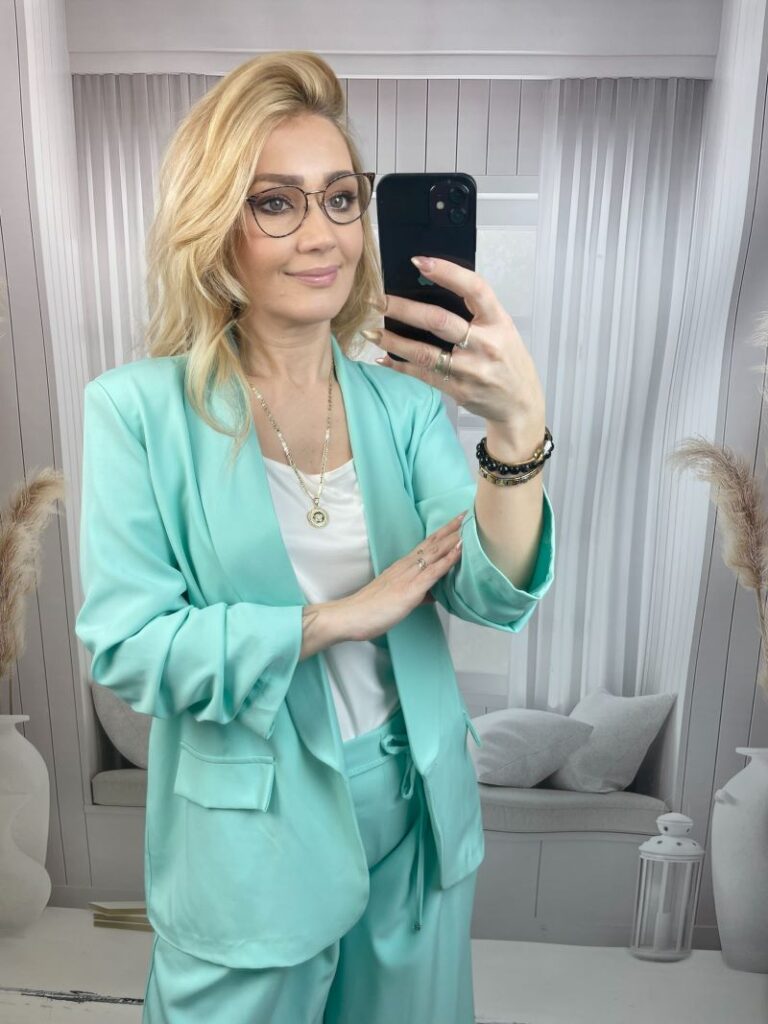 Marynarka Oversize - Mięta