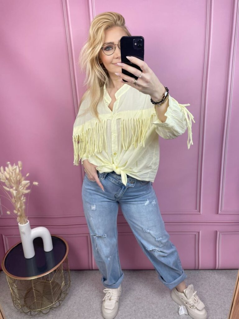 Spodnie Baloon z Przetarciami