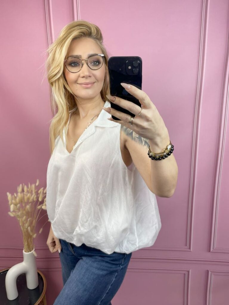 Bluzka Bombka - Biała