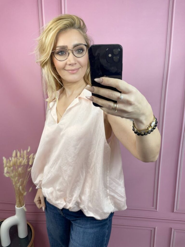 Bluzka Bombka - Łososiowa