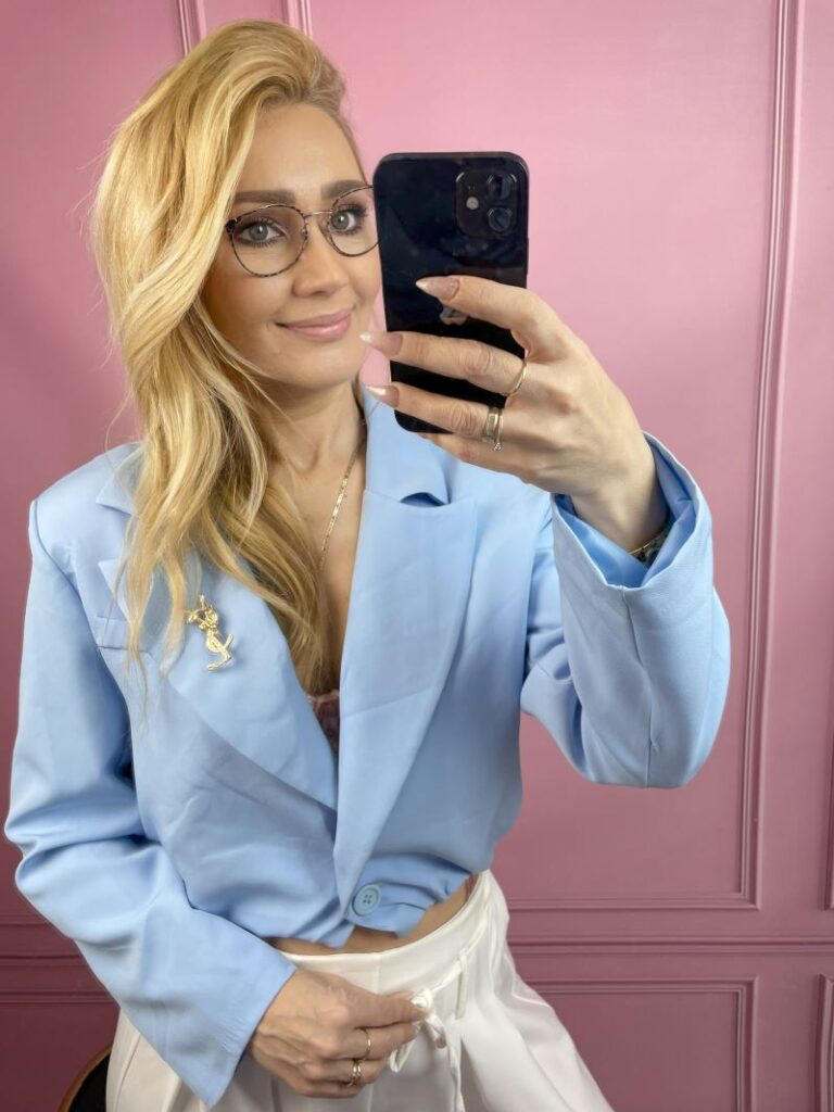 Marynarka a'la Bomberka - Błękit