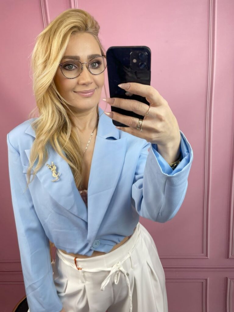 Marynarka a'la Bomberka - Błękit