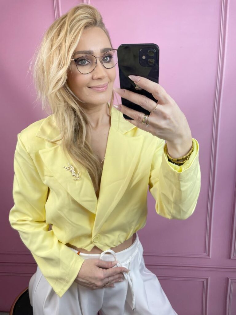 Marynarka a'la Bomberka - Żółta