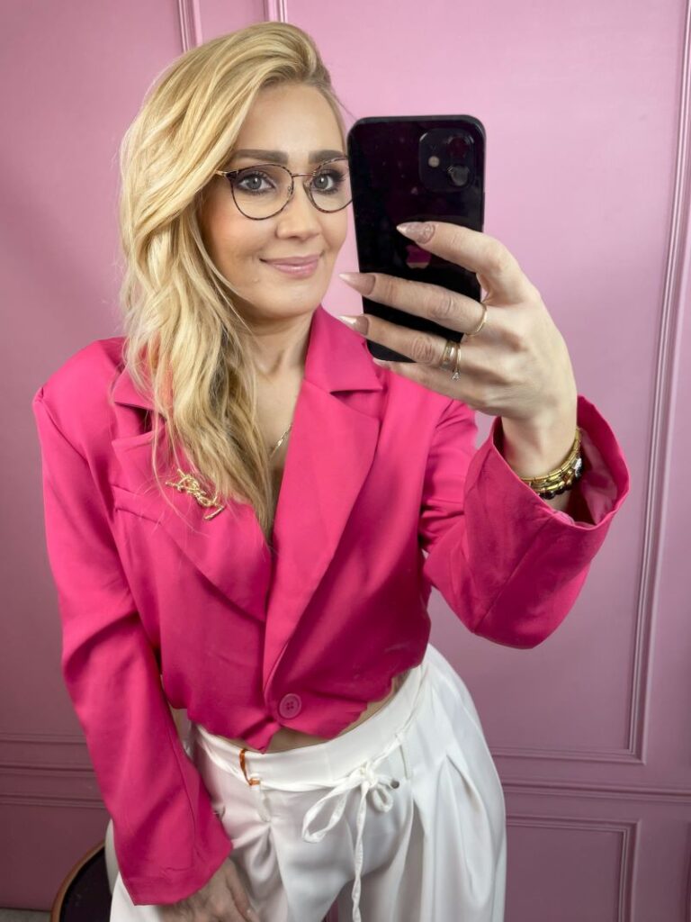 Marynarka a'la Bomberka - Fuksja