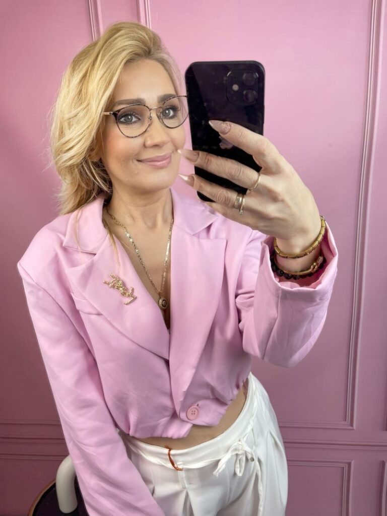 Marynarka a'la Bomberka - Pudrowy Róz