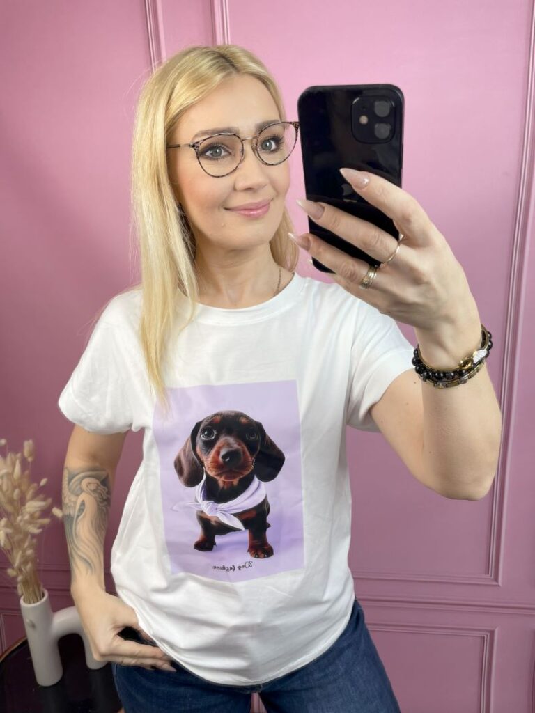 Koszulka Dog - Fiolet